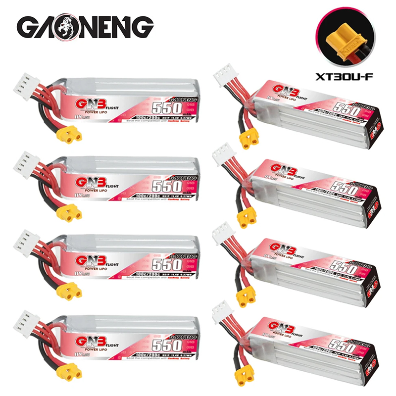 Drone Battery 3S - GNB HV 11.4V 550mAh 100C/200C Lipo
