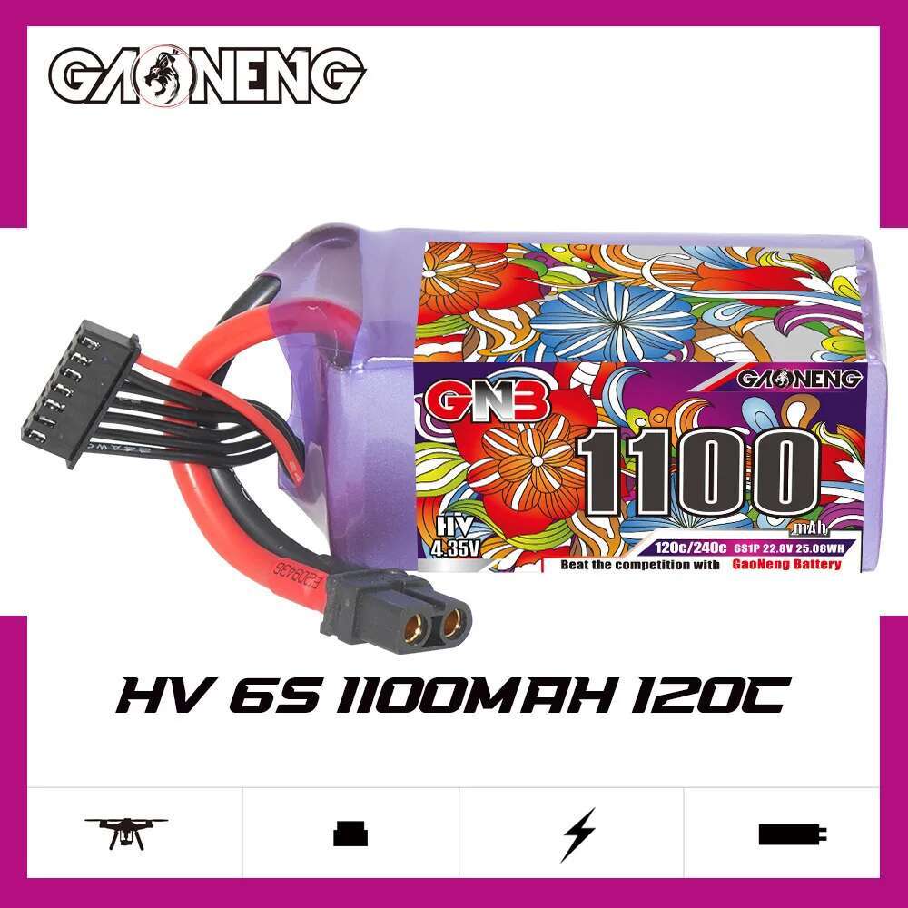 2Pcs GNB 6S Lipo Battery 22.8V - Drone Battery 6S ulasan dan harga