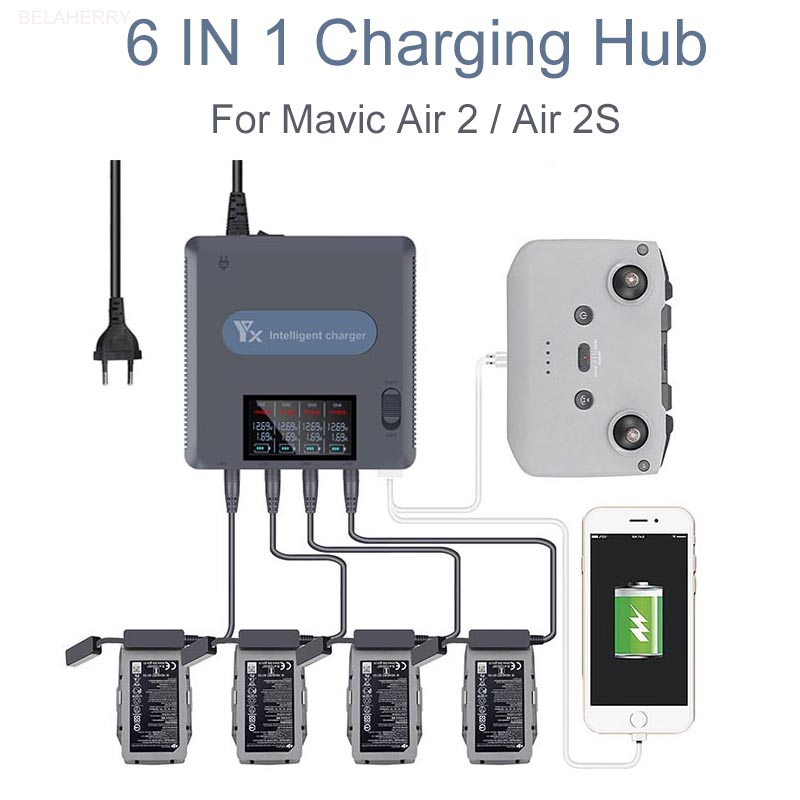 6 in 1 Digital display Battery - Drone Battery Smart ulasan dan harga