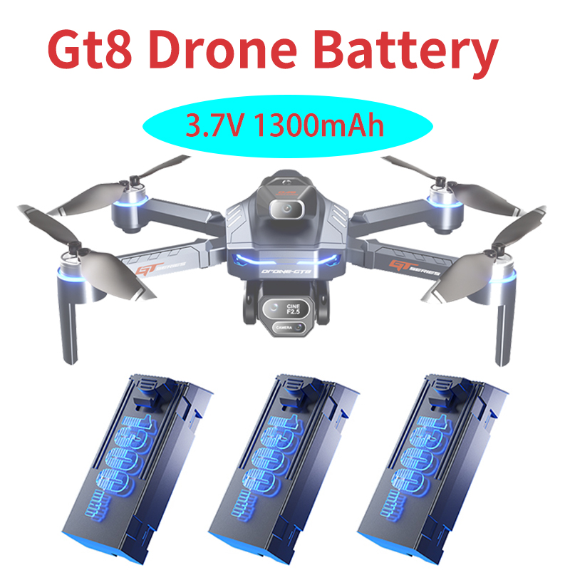 Original 3.7V 1300mAh GT8 Dron - Drone Battery Li-Ion ulasan dan harga