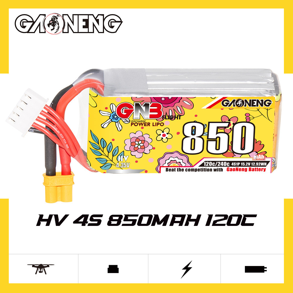 Upgraded GNB 4S 15.2V 850mAh L - Drone Battery Li-Ion ulasan dan harga