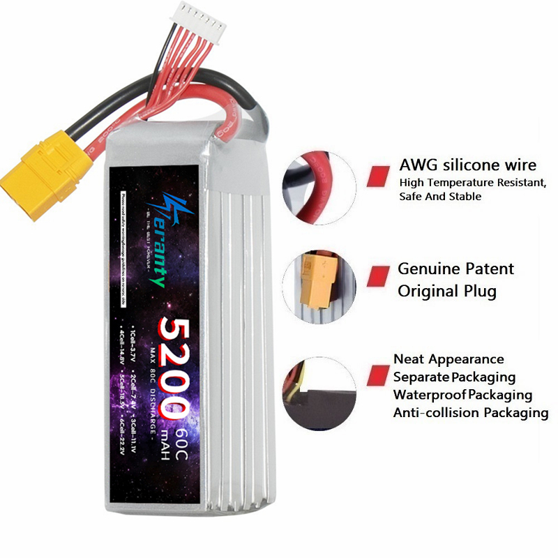 TERANTY 6S 5200mAh Lipo Batter - Drone Battery 6S ulasan dan harga