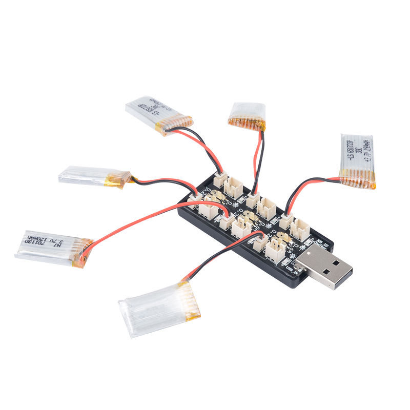 6CH USB 1S LiPo/LiHv 3.7V/4.2V - Drone Battery Balance Charger ulasan dan harga