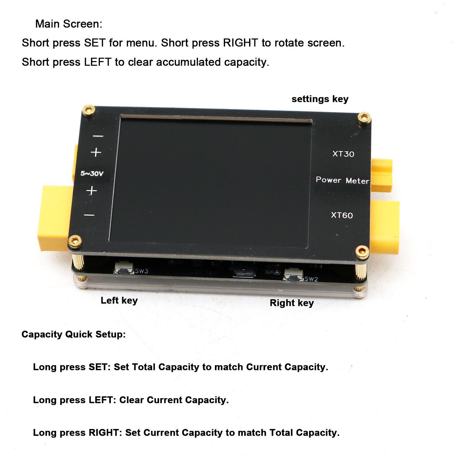 2.4Inch Display Power Meter XT - Drone Battery Voltage Checker ulasan dan harga