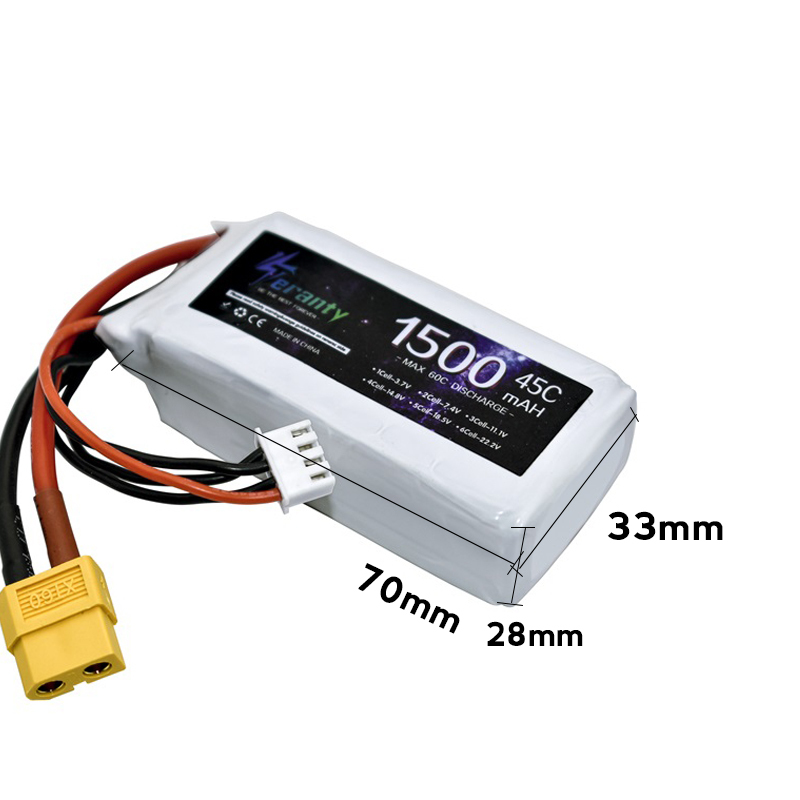 TERANTY 3s 45C 11.1V 1500mah L - Drone Battery Li-Ion ulasan dan harga