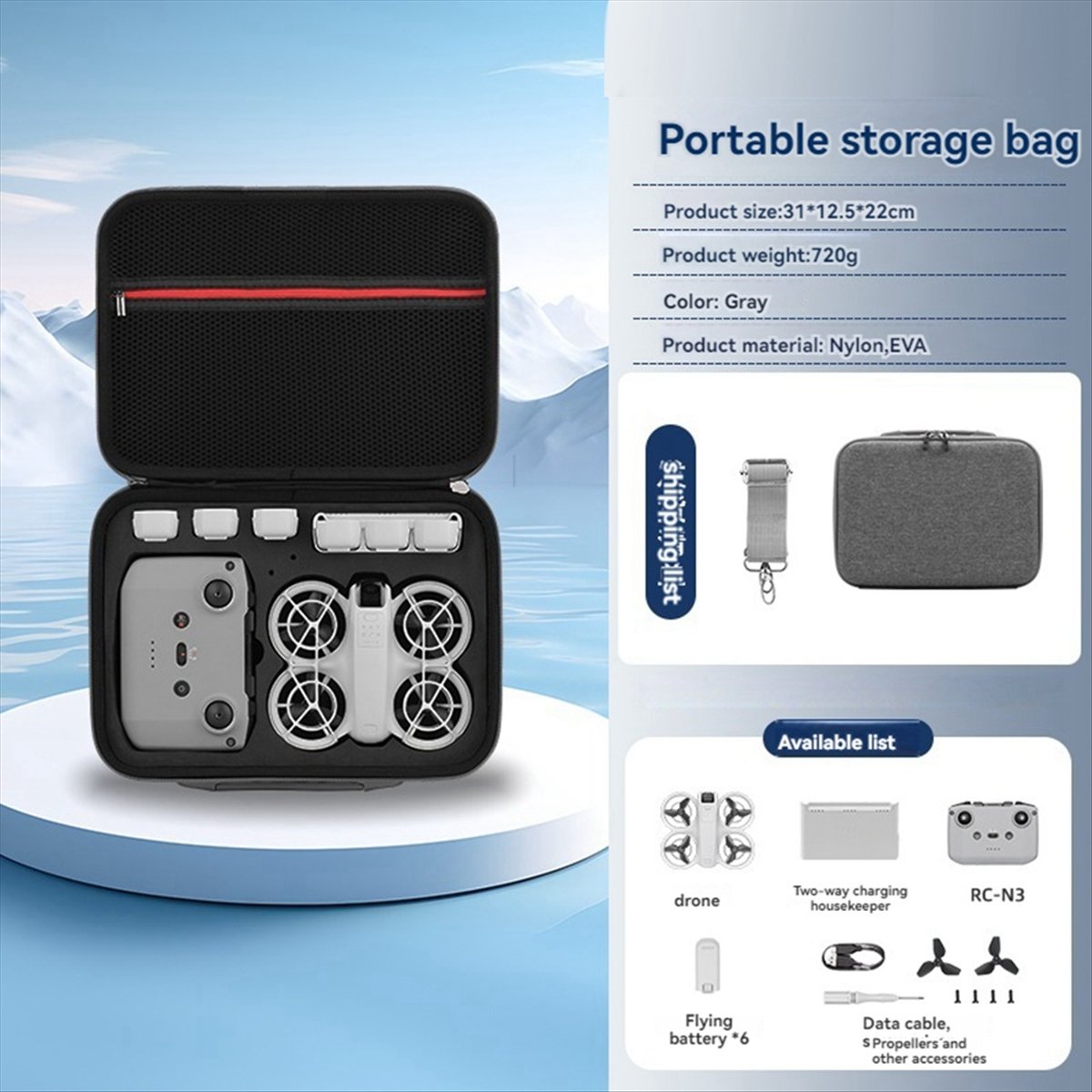 A43M Carrying Storage Bag for  - Drone Battery Strap ulasan dan harga