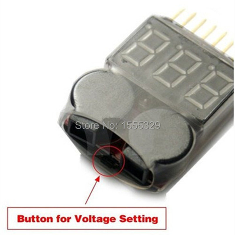 2Pcs 1S-8S LiPo Battery Voltag - Drone Battery Voltage Checker ulasan dan harga