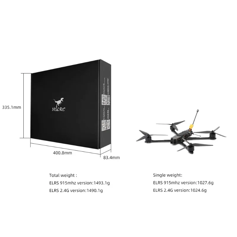 HGLRC MY10 Long Range FPV Dron - Drone Battery 6S ulasan dan harga