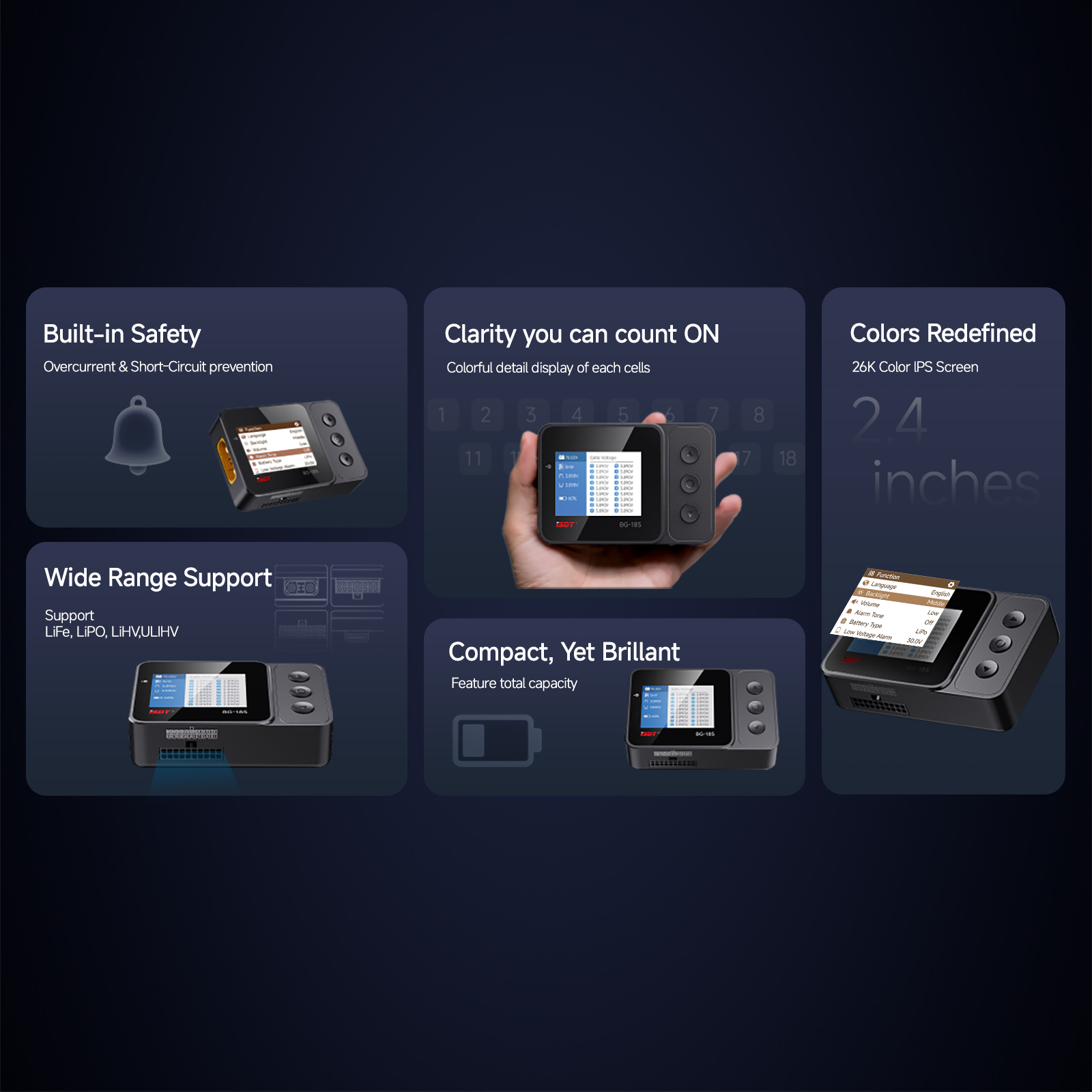 ISDT BG-18S Smart Battery Chec - Drone Battery Voltage Checker ulasan dan harga