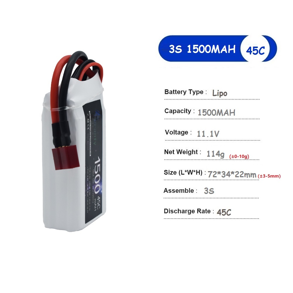 11.1V LiPo Battery 3S 1500mah  - Drone Battery 3S ulasan dan harga