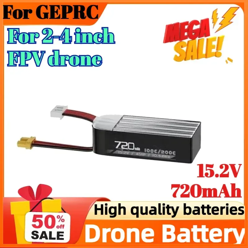 4S 15.2V 720mAh 100C Battery f - Drone Battery High Voltage ulasan dan harga