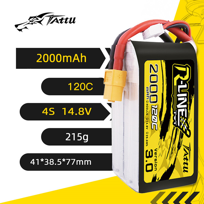 HOT TATTU R-LINE 3.0 120C 2000 - Drone Battery 4S ulasan dan harga