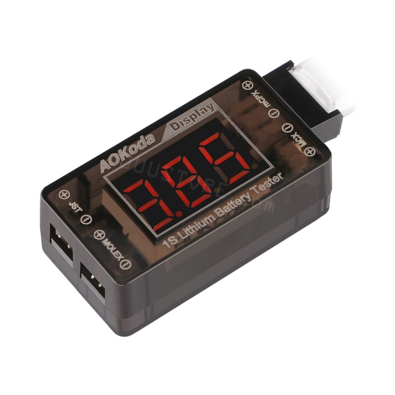 AOKoda AOK-041 1S LiPo Battery - Drone Battery Voltage Checker ulasan dan harga